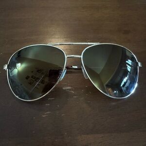 Gold Aviator Sunglasses